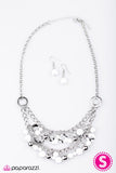 Paparazzi "The Matchmaker" White Necklace & Earring Set Paparazzi Jewelry