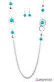 Paparazzi "The Middle GLAM - Blue" necklace Paparazzi Jewelry