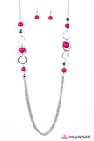 Paparazzi "The Middle GLAM - Pink" necklace Paparazzi Jewelry