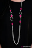 Paparazzi "The Middle GLAM - Pink" necklace Paparazzi Jewelry
