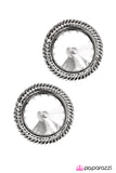 Paparazzi "The Monroe" White Post Earrings Paparazzi Jewelry