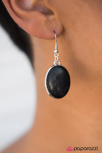 Paparazzi "The Mountains Are Calling" BLACK Earrings Paparazzi Jewelry