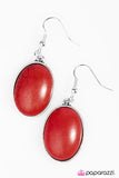 Paparazzi "The Mountains Are Calling - Red" earring Paparazzi Jewelry