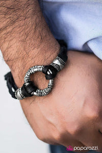 Paparazzi "The Navigator" Black Urban Bracelet Unisex Paparazzi Jewelry