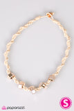 Paparazzi "The Nuts and Bolts - White" necklace Paparazzi Jewelry