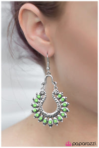 Paparazzi "The Old West - Green" earring Paparazzi Jewelry