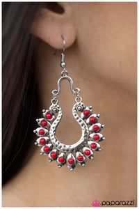 Paparazzi "The Old West - Red" earring Paparazzi Jewelry