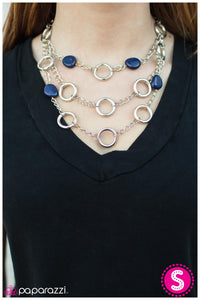 Paparazzi "The Optimist" Blue Necklace & Earring Set Paparazzi Jewelry