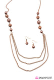 Paparazzi "The Outer Limits" Copper Necklace & Earring Set Paparazzi Jewelry