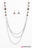 Paparazzi "The Outer Limits" Brown Necklace & Earring Set Paparazzi Jewelry