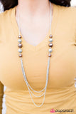 Paparazzi "The Outer Limits" Brown Necklace & Earring Set Paparazzi Jewelry