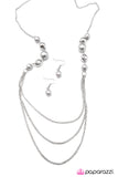 Paparazzi "The Outer Limits" Silver Necklace & Earring Set Paparazzi Jewelry