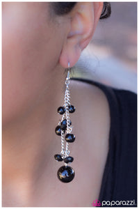 Paparazzi "The Path Of Least Resistance" Black 001LM Earrings Paparazzi Jewelry