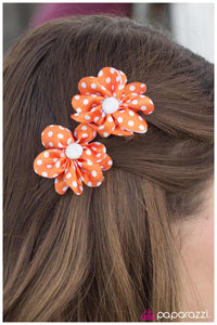 Paparazzi "The Perfect Pair - Orange" hair clip Paparazzi Jewelry