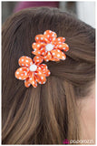 Paparazzi "The Perfect Pair - Orange" hair clip Paparazzi Jewelry