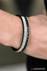 Paparazzi "The Perfect Score" Black Bracelet Paparazzi Jewelry