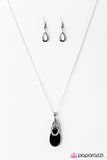 Paparazzi "The Perfect Storm" Black Necklace & Earring Set Paparazzi Jewelry