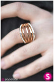 Paparazzi "The Point Of No Return" Gold Ring Paparazzi Jewelry
