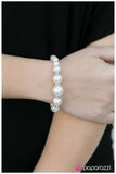 Paparazzi "The Princess Bride" White Bracelet Paparazzi Jewelry