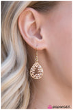 Paparazzi "The Princess Diaries - Gold" earring Paparazzi Jewelry