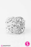 Paparazzi "The Queen Has Arrived - White" ring Paparazzi Jewelry