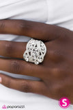 Paparazzi "The Queen Has Arrived - White" ring Paparazzi Jewelry