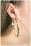 Paparazzi "The Radical - Brass" Earrings Paparazzi Jewelry