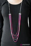 Paparazzi "The Rebel In Me" Pink Necklace & Earring Set Paparazzi Jewelry