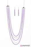 Paparazzi "The Rebel In Me" Purple Necklace & Earring Set Paparazzi Jewelry