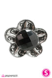 Paparazzi "There She Goes Again" Black Ring Paparazzi Jewelry