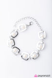 Paparazzi "The Rich and FRAME-ous" White Bracelet Paparazzi Jewelry