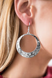 Paparazzi "The Right To Be Bright - Silver" earring Paparazzi Jewelry