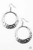 Paparazzi "The Right To Be Bright - Silver" earring Paparazzi Jewelry