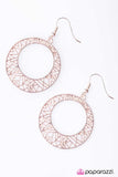 Paparazzi "The Rising Sun - Rose Gold" earring Paparazzi Jewelry