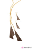 Paparazzi "The Road Less Traveled - Brown" necklace Paparazzi Jewelry