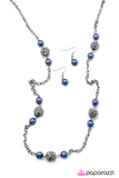 Paparazzi "The Rocker - Blue" Necklace & Earring Set Paparazzi Jewelry