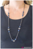 Paparazzi "The Rocker - Blue" Necklace & Earring Set Paparazzi Jewelry