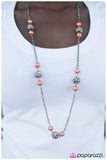 Paparazzi "The Rocker - Orange" Necklace & Earring Set Paparazzi Jewelry