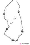 Paparazzi "The Rocker - Silver" Necklace & Earring Set Paparazzi Jewelry