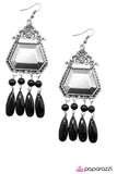 Paparazzi "The Royal Treatment" Black Earrings Paparazzi Jewelry