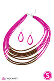 Paparazzi "The Savannah Plains" Pink Necklace & Earring Set Paparazzi Jewelry