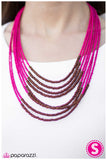 Paparazzi "The Savannah Plains" Pink Necklace & Earring Set Paparazzi Jewelry