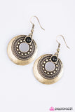 Paparazzi "The Scenic Trail - Brass" earring Paparazzi Jewelry