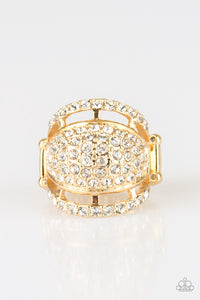Paparazzi "The Seven-FIGURE Itch" Gold Ring Paparazzi Jewelry