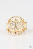 Paparazzi "The Seven-FIGURE Itch" Gold Ring Paparazzi Jewelry