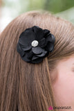 Paparazzi "The Shirley Temple - Black Hair Clip" hair clip Paparazzi Jewelry