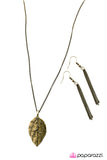 Paparazzi "The Sky Is Falling - Brass" necklace Paparazzi Jewelry