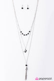 Paparazzi "The Songbird" Black Necklace & Earring Set Paparazzi Jewelry