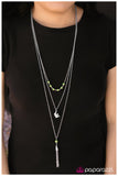 Paparazzi "The Songbird" Green Necklace & Earring Set Paparazzi Jewelry