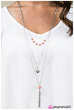 Paparazzi "The Songbird" Orange Necklace & Earring Set Paparazzi Jewelry